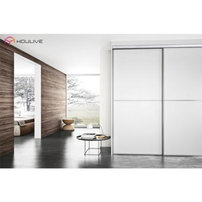 China Modern Design Sliding Door White Color Bed Room Use Sliding Door Wardrobe Cabinet for sale