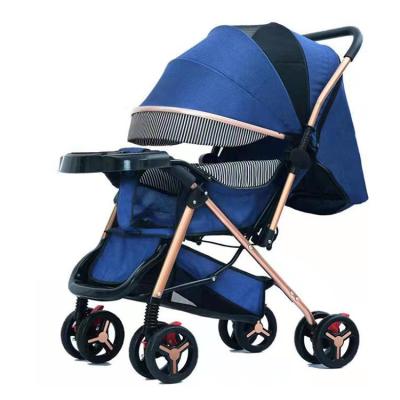 China Suitable for New Baby Stroller Metal Doll Pram Newborn Lightweight Foldable Luxurious Stroller for sale