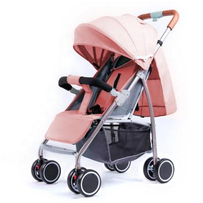 China Factory Wholesale Cheap Baby Walker System Sun Protection Travel Baby Carriage Light Weight Folding Pram For Baby for sale