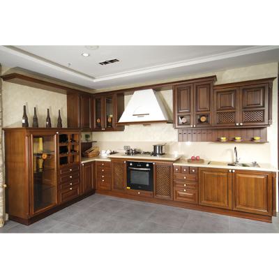 China Modern Luxury Custom Kitchen Furniture, Antique American Style Kitchen Cabinet Design, Wooden Kitchen Cabinetry for sale