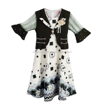 China custom high quality Anti-wrinkle Elsali dress kids age 12 sri lankan muslim kids dress black dress kids for sale