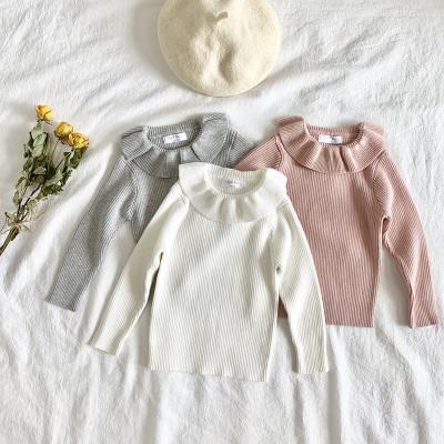 China 2021 wholesale high quality Anti-wrinkle babies' solid color base knitting soft high stretch sweater unafraid base coat for sale