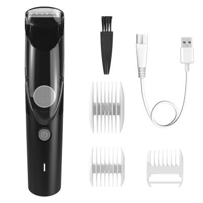 China Dody Shaver Vacuum Trimmer And Best Dual Motor Design Waterproof Rechargeable Men's Grooming Clipper For Males for sale