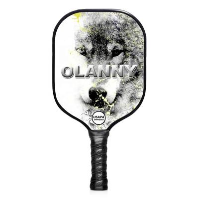 China Custom Printing Pickleball Sport Factory Best Quality Carbon Side Racket Pickleball Paddle for sale