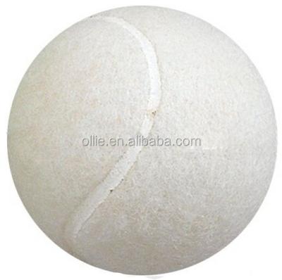 China White Color Wool Felt And Rubber Core Tennis Ball for sale