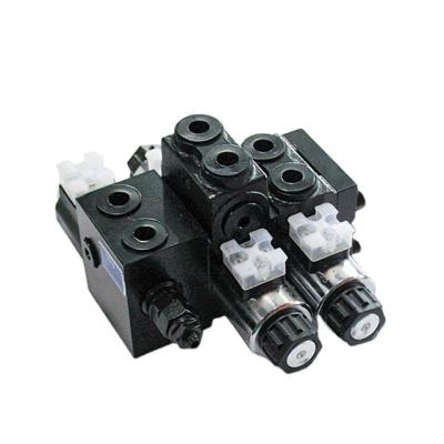 China Standard Hydraulic 1-12 Spools Directional Solenoid Control Valve with Electric 12 Volt or 24 Volt for sale