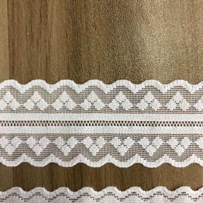 China High Quality Sustainable Stretch Lace Elastic Knitting Lace Tape For Socks for sale