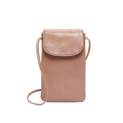 China PU Shinny Leather Cell Phone Bag Cell Phone Pouch Women Strap Body Cross - Shoulder for sale