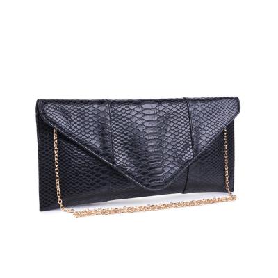 China Party Evening Purse Clutch Bag Faux Python PU Ladies Leather Evening Purse Clutch Bags Chain Shoulder Bags for sale