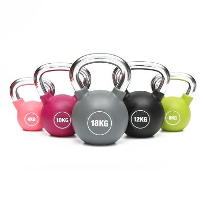 China 4/6/8/10/12/14/16/18/20Kg Custom Sporting Goods Multicolor Durable Oly Mpic Kettlebell For Men for sale