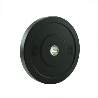 China Durable Rubber Gym 2.5/5/10/15/20/25kg Commercial Gym Black Barbell Weight Plate for sale