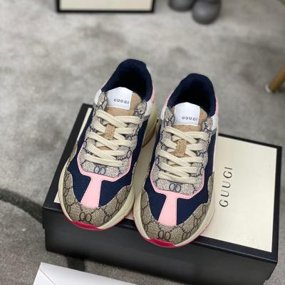 China Hot Sale Luxury Urban Casual Breathable Shoes Sweat-absorbent Dad Ladies Brand Fashion Sneakers Famous Designer for sale