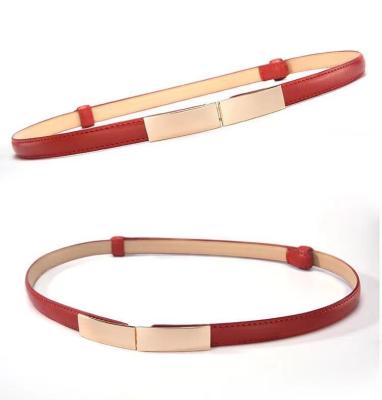 China 2021 Famous Brand Designer PU Double Belt Professional Women's Leather Fancy Universal Belt for sale