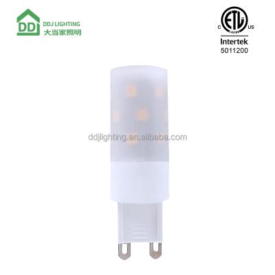 China NEW ETL Indoor G9 LED 4W 400 Lumens Dimmable AC 120V AC230V LED G9 Corn Light Bulb for sale