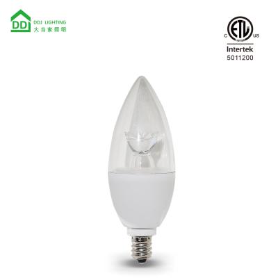 China Dimmable LED E12 Bulb Replacement 50/60W Halogen 5W 500 Lumens AC120V/220V E12 LED Bulb Indoor Lighting for sale