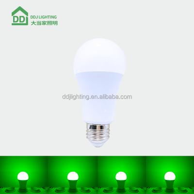 China Indoor Light Aluminum Halogen 8W AC120V/220V Replacement 50/60w LED A19 E26/E27 Green A19 Led Bulb Light for sale