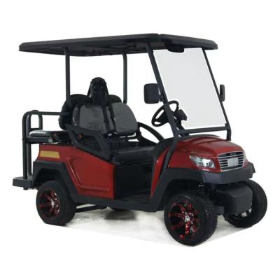 China Hot sale offroad electric golf cart 4 seater, 2 seater front and 2 seater back, 48V 5KW 18*8.5-8 AC golf cart for sale