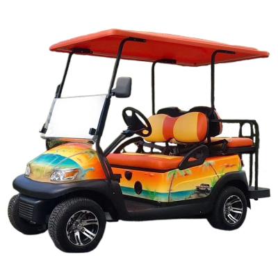 China 4 Wheel Club Car 48v Seat Electric Club Car 2 Seater Electric Golf Cart 18*8.5-8 for sale