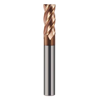 China Solid Carbide CNC Milling Cutter Y-Cut Tungsten Carbide Shank Ball Nose Solid Tapered End Mills for sale