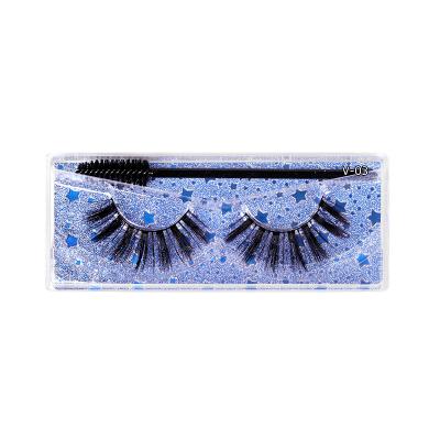 China Sensitive Wholesale Custom Seller 3D Private Label Mink Eye Lashes Mink Eyelashes Strip Hand Made Lashes Full With Eyelash Cleaning Brush for sale