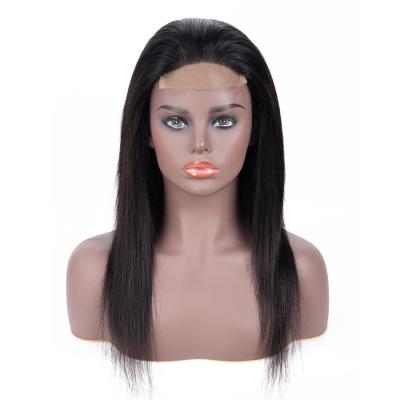 China Long Silky Straight Wave Virgin Human Hair 4x4 Lace Front Wigs Brazilian Natural Hair Wigs Remy Straight Wigs Without Bangs for sale