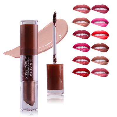 China Waterproof Miss Rose 24 Colors Matte Liquid Lipstick Lip Gloss Stick Wholesale Bulk Lip Glosses for sale