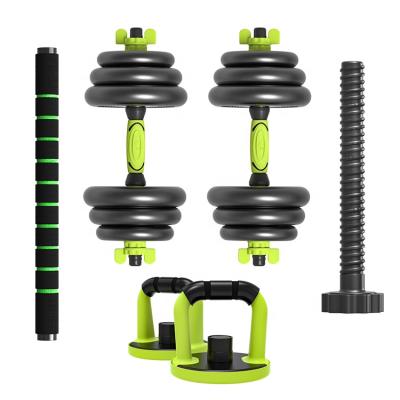 China Universal Home Fitness Mancuernasn Fitness Grip EZ Bar Barbells Dumbles Weightlifting Set Dumbbell For Gym Cement Adjustable Dumbbell 20kg for sale