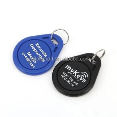 China EM4200 125KHZ Waterproof/Waterproof Rewritable Black rfid Key Indicator Access Control Master FOB System for sale