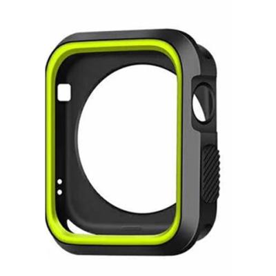 China Protective TPU+PC Watch Case Dual Colors For Apple Watch Cover View Full Protective Cases For iWatch for sale