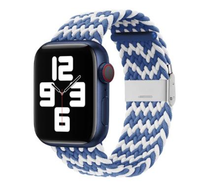 China Spare Replacement Watch Band Braided Solo Loop Wrist Strap For Apple Watch 4 5 6 Se Men Women for sale