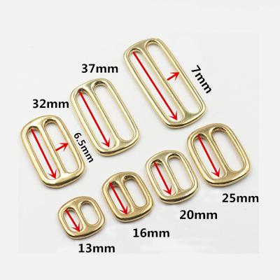 China For Leather Belt Metal Tri Glide Adjuster Wire Belt Buckle Scale Lock Solid Brass Buckle for sale