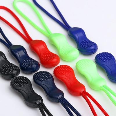 China Other Custom Design Rubber PVC Zipper Pull Rope Zipper Puller for sale