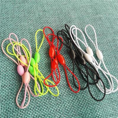 China Other Garment Accessories Black Garment Tag Elastic String Cord for sale