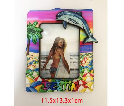 China Europe Hot sale MDF picture photo frame with beach dolphin design for sale