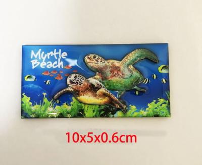 China Europe MDF turtle design magnet Myrtle beach souvenir fridge magnet for sale