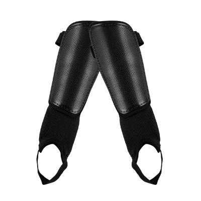 China Custom Double Logo Soccer Leg Strap Guard Brace Support Pads Calf Sleeve Football Shin Guard for sale