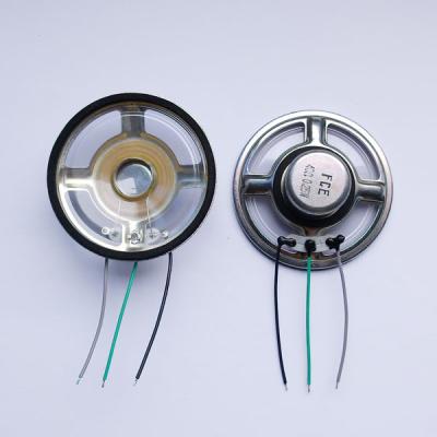 China Micro Medical Device 57mm 40ohm 0.25w Clear Mylar Speaker For Medical Device for sale