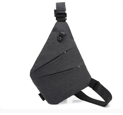 China Polyester Sports Oxford 2 Front Pockets Antitheft Messenger Bag Body Chest Cross Cross - Body Bag Shoulder Sling Bag Men for sale