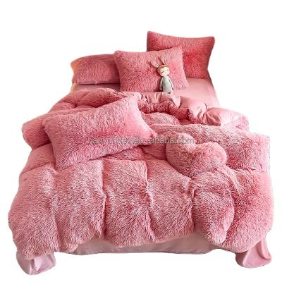 China Nondisposable four piece winter bedding set for sale