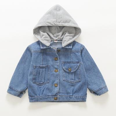 China Factory Directly Wholesale Soft Denim Jacket Hoodies Kids Jacket for sale