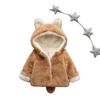 China Quality Unique Winter Soft Guaranteed Cute Girls Warm Hooded Coats for sale