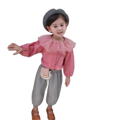 China Soft Hot Sale Low Prices Fashion Spring Puff Sleeve Long Sleeve Kids Coats for sale