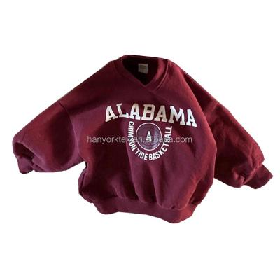 China Autumn And Winter Parent-child Clothing Retro Fan Fashionable And Comfortable Long Sleeve Mother Word Fleece Breathable Main Hoodie T for sale