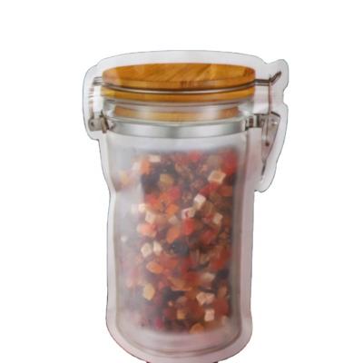 China Moisture-proof Household Mason Jar Bottle Zipper Bag Food Storage Portable Sealing Bag for sale