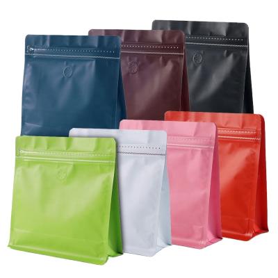 China Wholesale Moisture Proof Printed Logo Aluminum Foil Coffee Bean Bag 100g 250g 500g With Zipper And Valve for sale