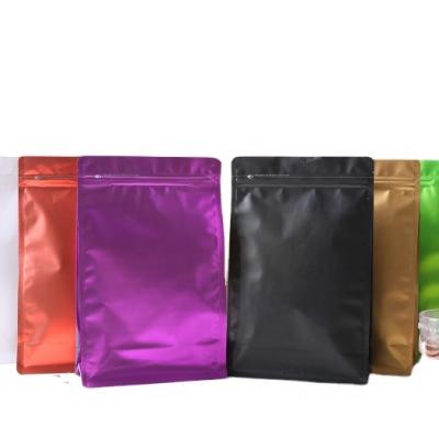 China Custom Logo Pet Food Packaging Bag Plastic Flat Bottom Reusable Airtight Bag Moisture Proof for sale