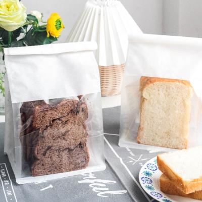 China Recyclable Eco-friendly Baker Toast Paper Bread Bag with Tin Tie for sale