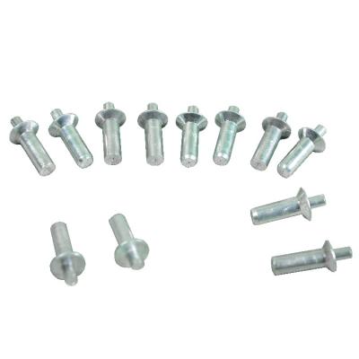 China Hammer Drive Steel Aluminum Rivets With Aluminum Chuck Drive In Rivets for sale