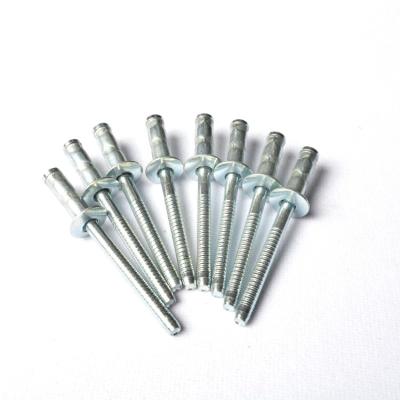 China Unigrip Zinc Aluminum White Plating Steel Structural Shade Rivets Stainless Steel Covered Rivets for sale