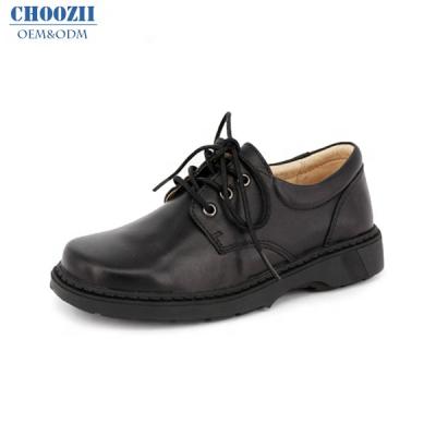 China Custom Genuine Leather Formal Grade School Kids Shoes Anti-slippery China Factory Stylish Student Shoes For Boys for sale